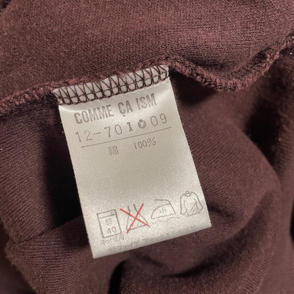 Y2k COMME ÇA ISM 1/2-length sleeve 100% cotton tee W Size M - Picture 8 of 8